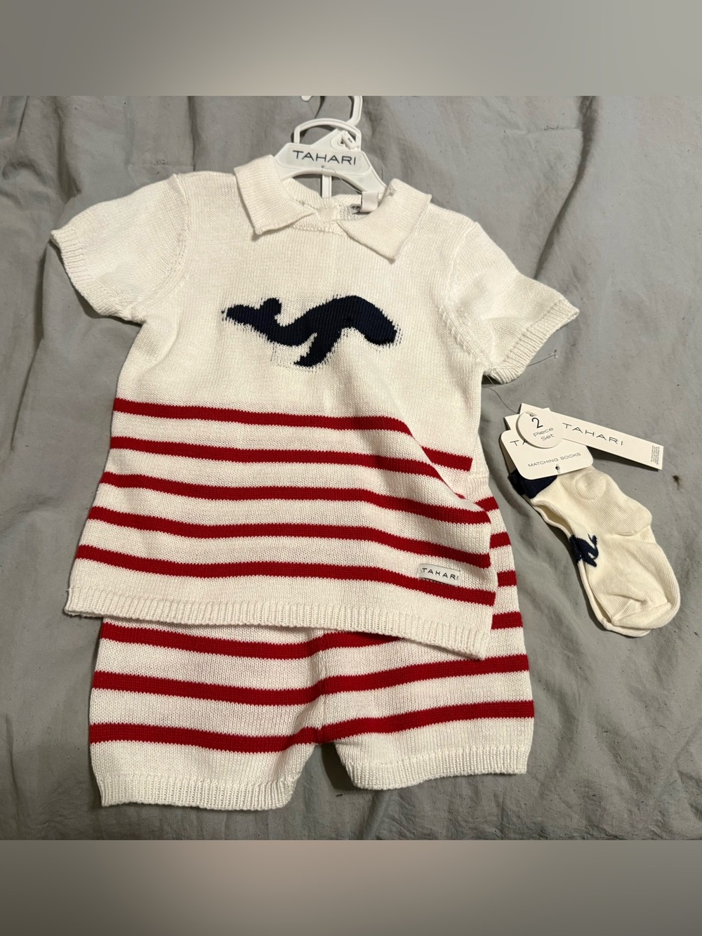 NWT tahari patriotic 3 piece set 2t